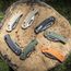 KTO Resurgence Knife, Clip Point Blade, Black Handle
