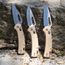 KTO Resurgence Knife,Clip Point Blade, Sand Handle