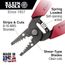 Wire Stripper/Cutter for 8-16 AWG Stranded Wire, 11049
