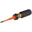 Flip-Blade Insulated Screwdriver, 2-in1, Ph Bit #1, Sl Bit 3/16", 32286