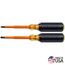 Screwdriver Set, 1000V Insulated Slotted and Phillips, 2-Piece, 33532-INS
