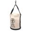 Canvas Bucket, Wide Straight-Wall with Pocket, Swivel Snap, 12", 5109PS