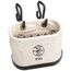Canvas Bucket, 15-Pocket Aerial Oval Bucket with Hooks, 5144