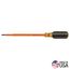 Insulated Screwdriver, 3/16" Cabinet, 7" Round Shank, 601-7-INS