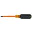 Insulated Screwdriver, 1/4" Cabinet, 4" Round Shank, 602-4-INS
