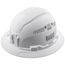 Hard Hat, Vented, Full Brim Style, White, 60401
