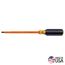 Insulated Screwdriver, 1/4" Cabinet, 7" Round Shank, 605-7-INS