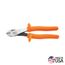 Diagonal Cutting Pliers, Insulated, High-Leverage, Angled Head, 8", D248-8-INS