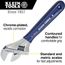 Adjustable Wrench, Extra-Wide Jaw, 8", D509-8