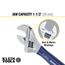 Adjustable Wrench, Extra-Wide Jaw, 8", D509-8