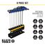 Hex Key Set, Metric, Journeyman T-Handle, 9" with Stand, 8-Piece, JTH98M