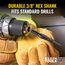 13-Step Drill Bit, 3/8" Hex, Double Straight Flute, 1/8" to 1/2", KTSB01