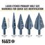 9-Step Drill Bit, 3/8" Hex, Double Straight Flute, 1/4" to 3/4", KTSB03