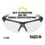 Safety Glasses, Clear Anti-Fog Lens, Half-Frame, Black/Orange