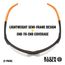 Safety Glasses, Clear Anti-Fog Lens, Half-Frame, Black/Orange