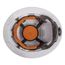 Hard Hat Top Pad Replacement, Polyester, Orange
