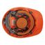 Hard Hat Top Pad Replacement, Polyester, Orange