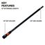 1/4" HEX Dual-Lock Impact Extension Bit, 12" Long
