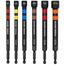 6 Piece Magnetic Hollow Color-Coded Power Nut Drivers Set