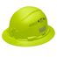 Full Brim Vented Hard Hat, Type 1 Class C (High Visibility Lime)