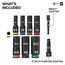 9 Piece KNECT Deep-Well 3/8" Drive Impact Socket Set, SAE