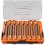 16 Piece Long Hex Bit Socket Set, SAE and Metric