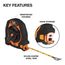 100 ft. Closed Reel Long Tape Measure