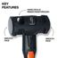 6 lb. Fiberglass Handle Engineering Hammer