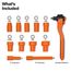 Insulated Ratchet and Sockets, 12 Piece, 47110INS