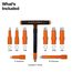 Insulated T-Handle and Bits, 9 Piece, 47120INS