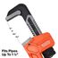 10" Adjustable Cast Iron Pipe Wrench, 68210