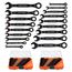 Ratchet Combo Wrench Set, 18 Piece, 69418CG