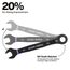 Ratchet Combo Wrench Set, 18 Piece, 69418CG