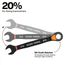 SAE Ratchet Combo Wrench Set, 8 Piece, 69508