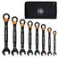 Metric Ratchet Combo Wrench Set, 8 Piece, 69508M
