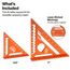 2-Piece Trim & Rafter Square Kit, 93547SQVP