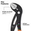 10" Straight Jaw Quick-Adjust Pump Pliers, D50510BS