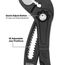 12" Straight Jaw Quick-Adjust Pump Pliers, D50512BS