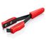 4-3/4" Steel Stripping Tweezers w/ Magnetic Tips, Plastic Handles