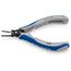 5-1/4" Electronics Pliers w/ Flat-Wide Tips, Cross-Hatched