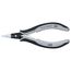 5-1/4" Electronics Pliers w/ Flat-Wide Tips and ESD Handles, Cross-Hatched