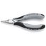 4-1/2" Electronics Pliers w/ Flat Tips, Multi-Component Grips, ESD Handles