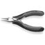 4-1/2" Electronics Pliers w/ Round Tips, Multi-Component Grips, ESD Handles