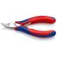4-1/2" Electronics Pliers w/ Round Tips and Multi-Component Grips, 45-Degree Angle