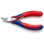 4-1/2" Electronics Pliers w/ Round Tips and Multi-Component Grips, 45-Degree Angle