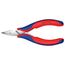 4-1/2" Electronics Pliers w/ Round Tips and Multi-Component Grips, 45-Degree Angle