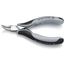 4-1/2" Electronics Pliers w/ Round Tips, Multi-Component Grips, ESD Handles, 45-Degree Angle