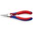 5-3/4" Electronics Pliers w/ Half-Round Tips and Multi-Component Grips
