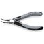 5-3/4" Electronics Pliers w/ Round Tips, Multi-Component Grips, ESD Handles, 45-Degree Angle