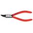 5-1/2" Internal Circlip Pliers, 8-13 mm Bore Holes, 45-Degree Angle